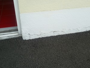 Structural House Engineer notes defect at door treshold