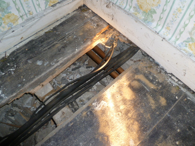 Rotten floor joists