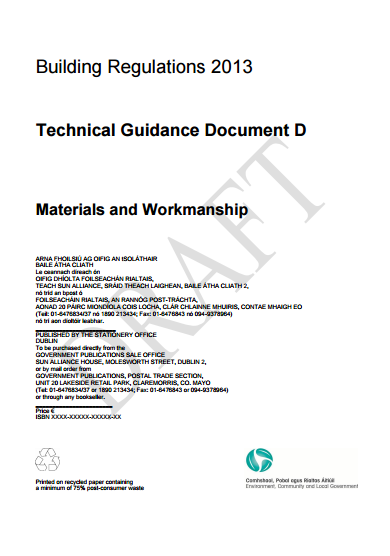 Part D (Draf) Materials and Workmanship