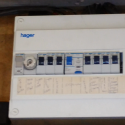 Old Wiring Behind New Electrical Fittings